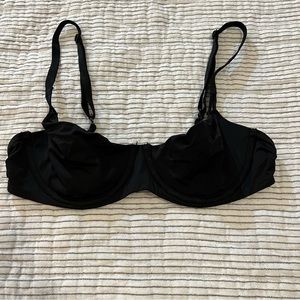 Victorias Secret Black Unlined Convertible Push Up Bra 34B